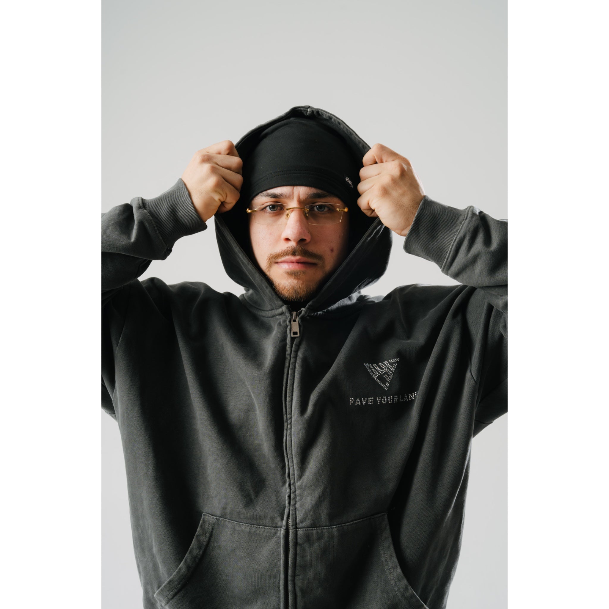 CRYSTAL FULL-ZIP HOODIE – Pave Your Lane