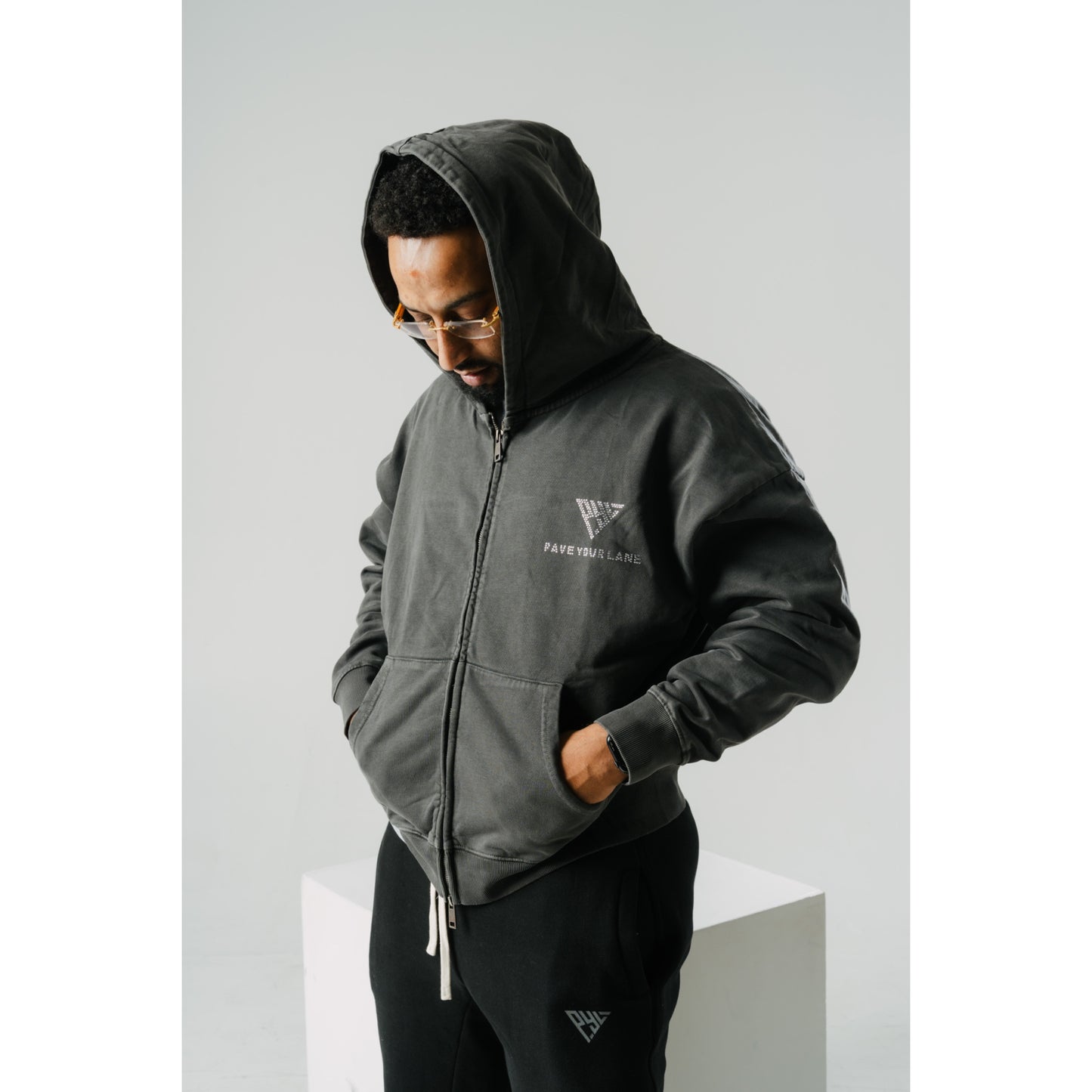 CRYSTAL FULL-ZIP HOODIE